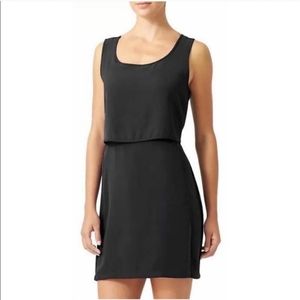 Athleta Getaway Dress Tank Black XS S Overlay